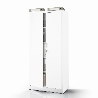 Szafa metalowa biurowa z 4 półkami biała, 1750x800x400 mm: JAN Compact