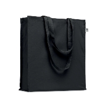 Torba z bawełny organicznej BENTE COLOUR - Czarny