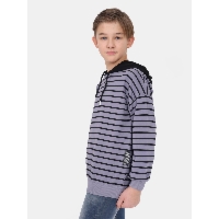 Bluza w paski z kapturem