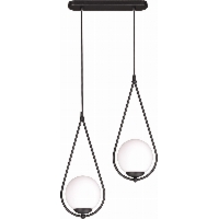 Lampa wisząca, szklane kule - Neve Black 2