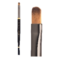 Aba Group Pędzelek do żelu ONYX Nail Art Round Gel Brush - 6, okrągły, czarny
