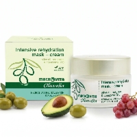 Macrovita Olive.elia naturalna maska-krem intensywnie nawilżająca z bio-oliwą i czerwonymi winogronami do wszystkich rodzajów cery 50ml