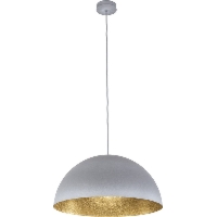 Sfera Sigma lampa wisząca sferyczna szara środek złoty średnica 35, 50, 70, 90 cm