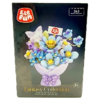 Klocki EleFun Fantasy Colletion Pastelowy Bukiet 3D 263el