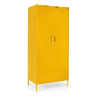 Szafa Cambridge żółta 50x80x185cm stal epoksydowana proszkowo Bizzotto