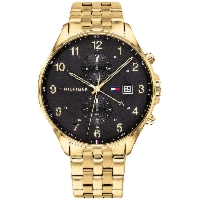 Męski Zegarek Tommy Hilfiger West 1791708 – Złota Elegancja i Multifunkcja