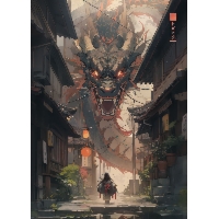 Smok - plakat Wymiar do wyboru: 29,7x42 cm
