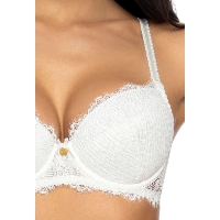 Biustonosz push-up mleko Evie M-3522/11