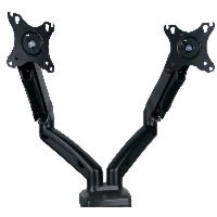 Ramię na 2 monitory do biurka z przekątną 13"-27" ze sprężyną gazową do regulacji, VESA SolidHand-SG02