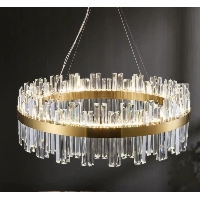 Palace LED okrągły 80cm - żyrandol kryształowy do salonu średnica 80cm