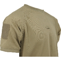 T-shirt poliestrowy - beżowy