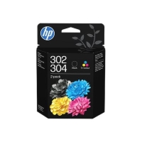 HP 302/304 B82L1AE, zestaw tuszy czarny + kolor, oryginalny 2-pack