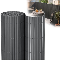 Osłona PVC maskująca na balkon, taras, ogrodzenie 500x140 cm ciemnoszara