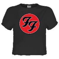 Koszulka Krótka Amplified Foo Fighters FF Logo Crop Top
