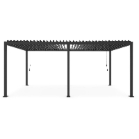 Pergola ogrodowa OCEAN antracytowa 600x360 z aluminium Bizzotto
