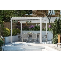 Zadaszenie tarasowe kwadratowe PERARA 300x300cm ZUMM biały aluminium