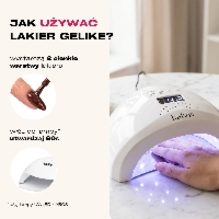 Lakier hybrydowy Gelike Flash Sparkling Espresso z brokatem 8 ml