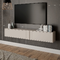 Szafka RTV wisząca kaszmir mat 190 cm Luvio