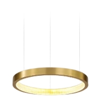 Diora 60 lampa wisząca, pierścień LED - mosiądz, średnica 60cm