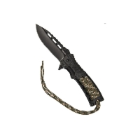 Nóż składany Mil-Tec Paracord z krzesiwem - Camo