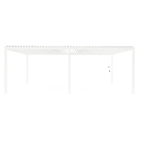 Pergola ogrodowa OCEAN biała 720x360 z aluminium Bizzotto