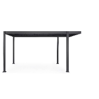Pergola ogrodowa MAREA antracytowa 500x300 z aluminium Bizzotto