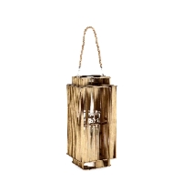 Bolzano Thea Lampion 23x23 beżowy bambus