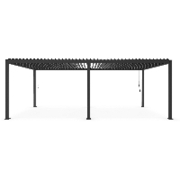 Pergola ogrodowa OCEAN antracytowa 720x360 z aluminium Bizzotto