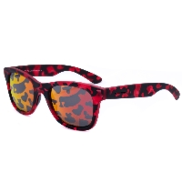 Okulary ITALIA INDEPENDENT 0090-142-142. Okulary przeciwsłoneczne, Kolor czerwony. Unisex.
