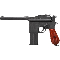 Pistolet wiatrówka RANGER M712 Broomhandle FULL AUTO BLOWBACK k.4,5BBs 19-strzał. KWC C96 (AAKCMF180AZB)