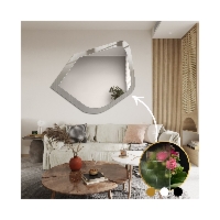 Dekoracyjne lustro na szkle ornamentowym master flex - LUXORA PRISTAL