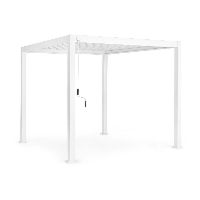 Pergola ogrodowa MAREA biała 300x300 z aluminium Bizzotto