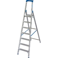 Drabina jednostronna Stabilo 1x7 stopnie, hak na wiadro, wysokość robocza 3,65 m, Krause 124548