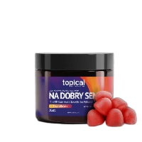 Żelki Wiśniowe z melatoniną Na Dobry Sen FORTE kozłek + chmiel - TOPICAL