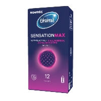 Prezerwatywy Prążkowane Unimil Sensation Max 12 szt.