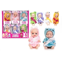 Natalia Mini Bobas 13 cm – lalka w dzianinowym ubranku, 6 wzorów, 3+