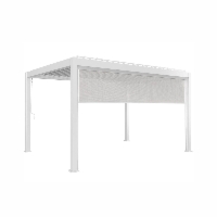 Roleta do zadaszenia wolnostojącego PERARA 400cm ZUMM biała aluminium