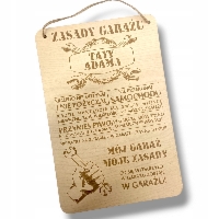 Zawieszka zasady garażu prezent na Dzień Ojca Taty RP388