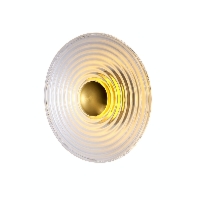 Sole - kinkiet 30 cm okrągły LED 4 W dekoracyjny nowoczesny złoty