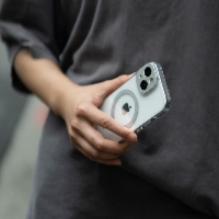 Etui Moshi iGlaze do iPhone 15 MagSafe Bezbarwne Premium Meteorite Gray
