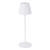 Lampka LED stołowa ETNA Ø12 Bizzotto biała metalowa