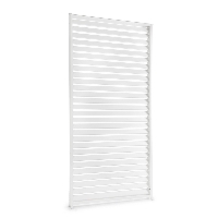 Panel żaluzjowy do pergoli OCEAN biały 123.5x6 z aluminium Bizzotto