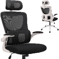Fotel ergonomiczny, regulowany, MIDO, czarny
