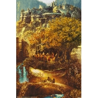 Władca Pierścieni Rivendell Dwie Wieże - plakat