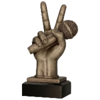 Statuetka Tryumf RFST3014/BR brązowa mikrofon muzyczna