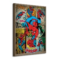 Spider-Man (Retro) - Obraz na płótnie