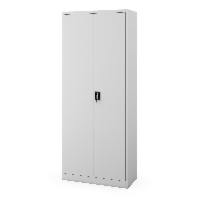 Szafa gospodarcza zamykana wysoka szara, 900x2200x450 mm: DAWID H2200