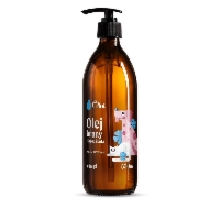 Olej lniany dla psa i kota Olini z dozownikiem 500 ml