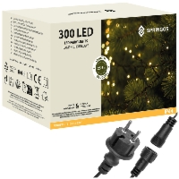 Lampki choinkowe 300 led biały ciepły 25,5m oświetlenie świąteczne IP44