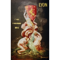 Leonetto Cappiello Lyon international exhibition (1914) - plakat Wymiar do wyboru: 21x29,7 cm
